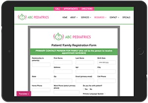 Digital Patient Registration For Pediatrics