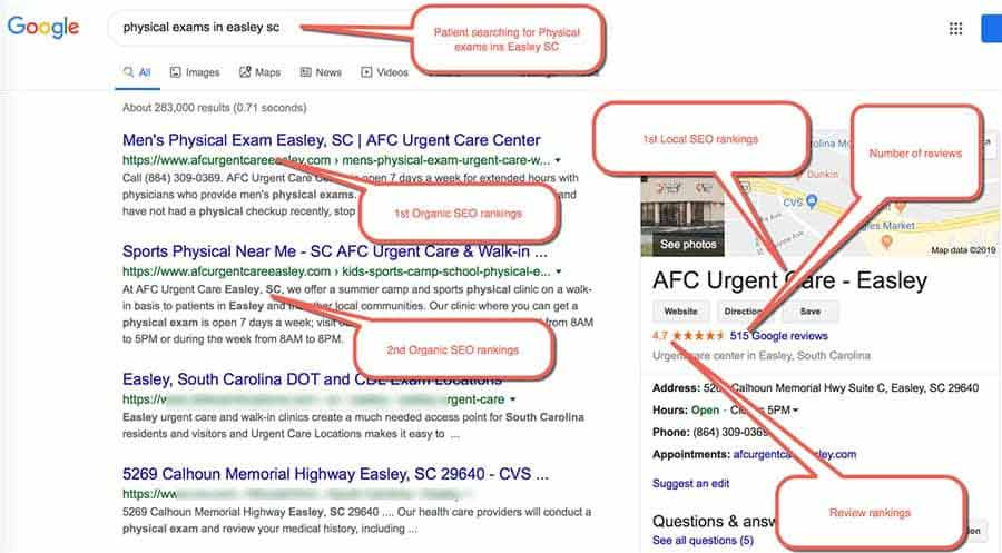 Medical SEO Example 4: Patient Searching for “physical exams in easley sc” Medical SEO Example 4: Patient Searching for “physical exams in easley sc”