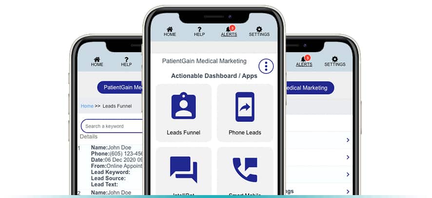 EMR patient data can be used for 1) Monthly Email marketing 2) Social media marketing 3) Review requests 4) Promotions 5) Recall campaigns 6) Referral campaigns. In addition to the EMR data import, PatientGain's marketing apps are added to your website, and captures leads from multiple apps and saves them in the builtin patient CRM. EMR patient data can be used for 1) Monthly Email marketing 2) Social media marketing 3) Review requests 4) Promotions 5) Recall campaigns 6) Referral campaigns. In addition to the EMR data import, PatientGain's marketing apps are added to your website, and captures leads from multiple apps and saves them in the builtin patient CRM.