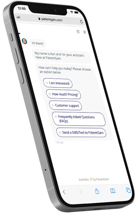 Example of Medical Marketing Chatbots 2 Example of Medical Marketing Chatbots 2