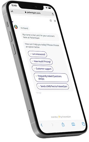 Example of Medical Marketing Chatbots 2 Example of Medical Marketing Chatbots 2