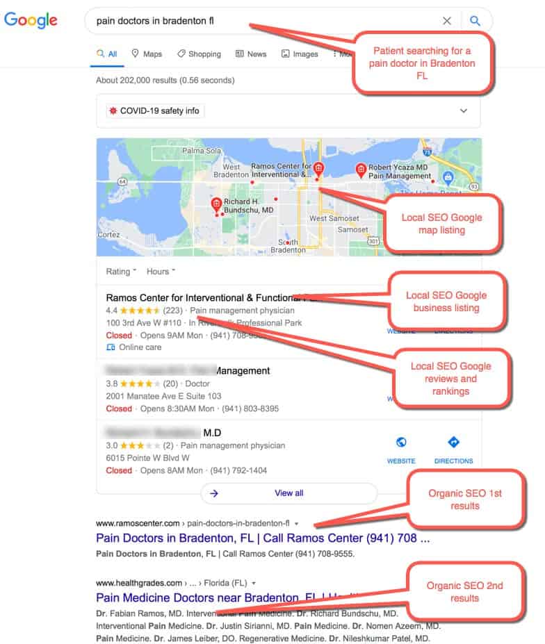 Medical SEO Example 4 : Patient Searching for “pain doctors in bradenton” Medical SEO Example 4 : Patient Searching for “pain doctors in bradenton”
