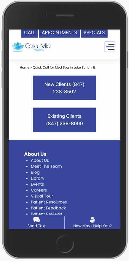 Example of a medical call tracking strategy Example of a medical call tracking strategy