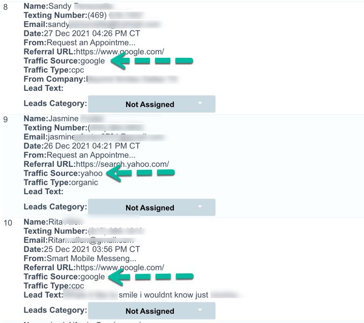 Example 1:  Dashboards to track percentage of your total leads. 