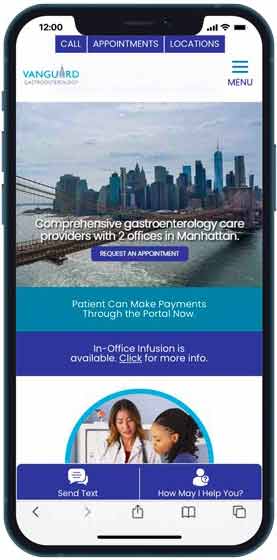 On mobile devices, the phone number should be linked so that if someone clicks on it that number will be automatically is sent to the phone to initiate a call. On mobile devices, the phone number should be linked so that if someone clicks on it that number will be automatically is sent to the phone to initiate a call.