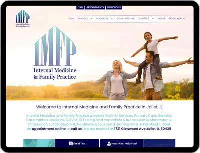 Example 1 of a high SEO and high conversion primary care website Example 1 of a high SEO and high conversion primary care website