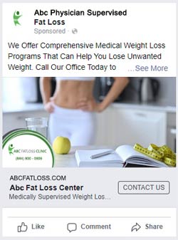 Facebook Advertising For Doctors - Ad Example no 2 Facebook Advertising For Doctors - Ad Example no 2