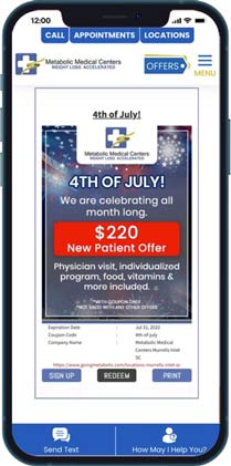 Example Deal App - Regular Price $300 - Deal Price $220 - Used On Mobile Devices