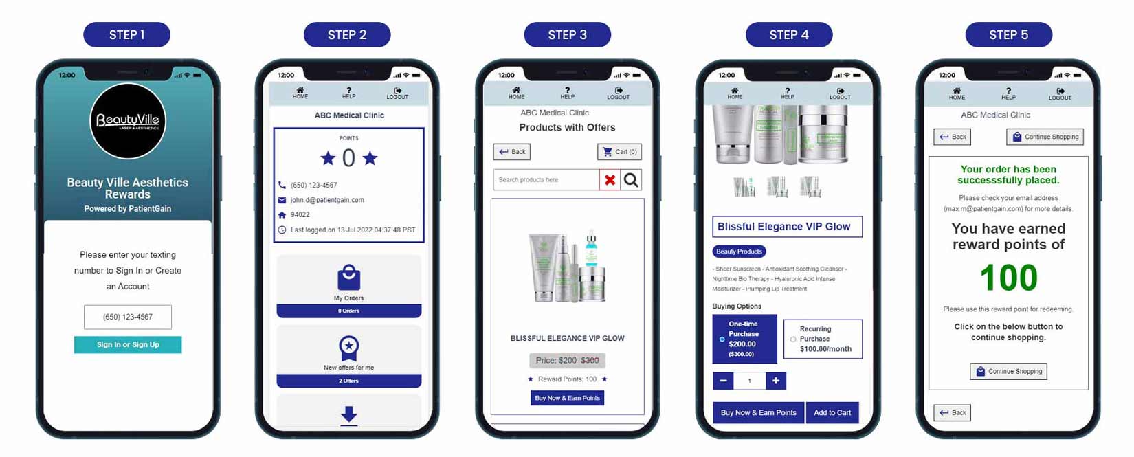 Example of rewards and loyalty app Example of rewards and loyalty app