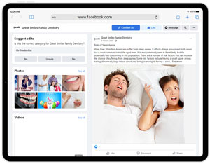 Example 6: Dental clinic's post: Risks of sleep apnea? Example 6: Dental clinic's post: Risks of sleep apnea?