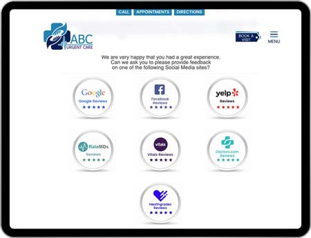 Medical Practice Reviews Management App