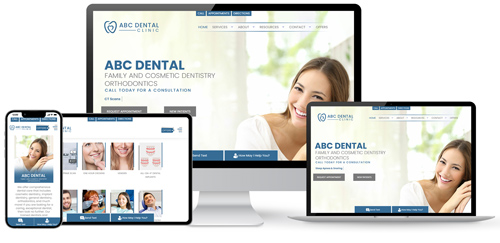 Request a presentation for family dentist, cosmetic dentistry, Invisalign, braces, dental implants website and digital marketing