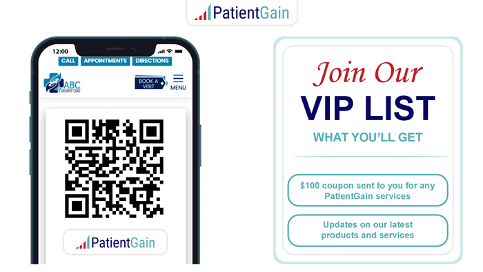 Join PatientGain’s VIP List