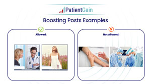 Be careful with posts. Do not show graphic pictures and exaggerated claimed results.