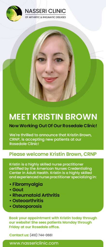 Example 2: Custom image for a medical practice for rheumatic and arthritic diseases - Introducing an new staff member. Part of the PLATINUM service from PatientGain. Example 2: Custom image for a medical practice for rheumatic and arthritic diseases - Introducing an new staff member. Part of the PLATINUM service from PatientGain.