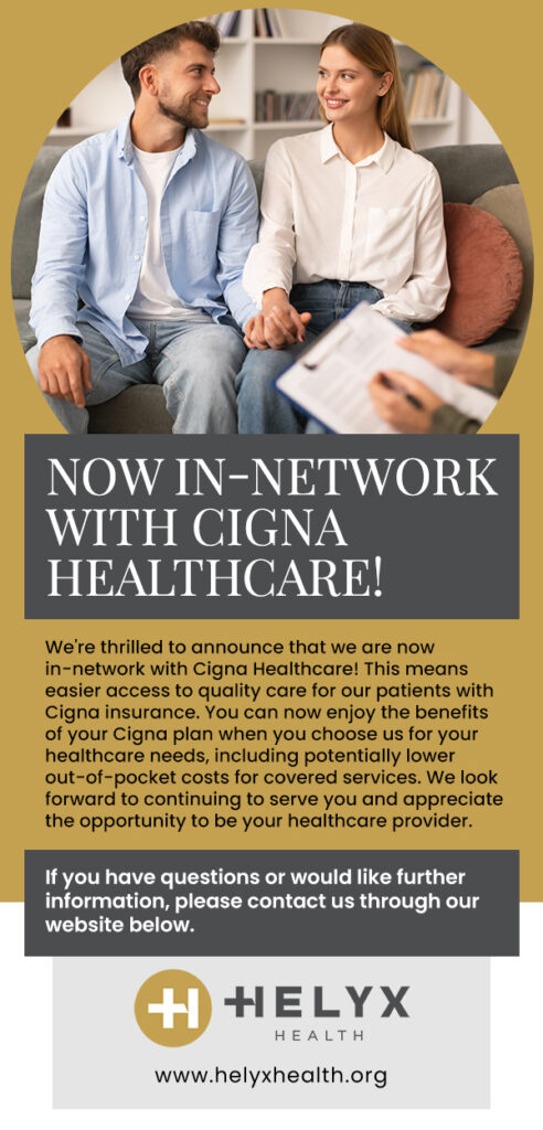 Branding example: Custom image for a mental health practice. Introducing an new participation in a new insurance network. Part of the PLATINUM service from PatientGain.