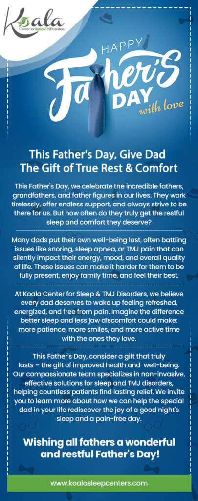 Example 11: Custom image for a sleep and TMJ practice - Happy Father's Day promotion- Part of the PLATINUM service from PatientGain. Example 11: Custom image for a sleep and TMJ practice - Happy Father's Day promotion- Part of the PLATINUM service from PatientGain.