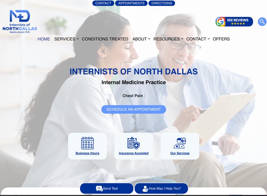 Digital Marketing for internal medicine practices costs $799/mon to $999/mon, this is a complete solution including the website, SEO, and 20 additional HIPAA compliant apps. By focusing on treatments offered by your practice, we are able to attract more new patients for your practice. There are many different strategies to advertise and market your internal medicine practice, however we focus on the strategies that return good ROI (return on investment) for your practice. Digital Marketing for internal medicine practices costs $799/mon to $999/mon, this is a complete solution including the website, SEO, and 20 additional HIPAA compliant apps. By focusing on treatments offered by your practice, we are able to attract more new patients for your practice. There are many different strategies to advertise and market your internal medicine practice, however we focus on the strategies that return good ROI (return on investment) for your practice.