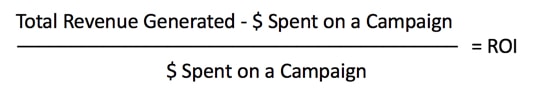 First, the formula for calculating ROI for your healthcare practice marketing efforts (Total revenue generated Minus $ spend on campaign ) Divided by $ spent on a a campaign First, the formula for calculating ROI for your healthcare practice marketing efforts
(Total revenue generated Minus $ spend on campaign ) Divided by $ spent on a a campaign