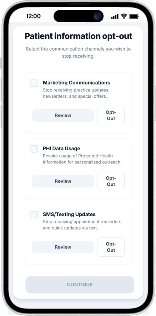 Patient Privacy Apps for Healthcare Websites