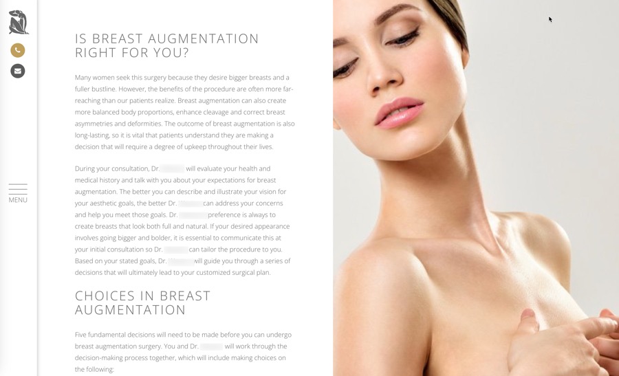 Example 3:  Custom design using customer driven look and feel &  aesthetics