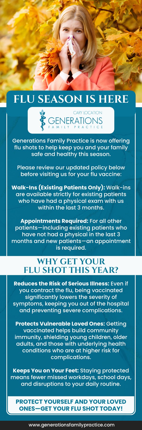 Example 1 - Primary care & walk in practice A) Beginning of the month, information Email is sent for routine screenings, immunizations, and check-ups. B) Middle of the month is a reminder about wishing Valentines Day - and tips for patients. 3) End of the month Email campaign is sent for new service being offer related to medical weight loss by the provider and offering a "Free initial consultation for all existing patients" There is also a useful information about GP-1 and Semaglutide and insurance coverage. Example below is for the Flu Season recall for all patients in your EMR.